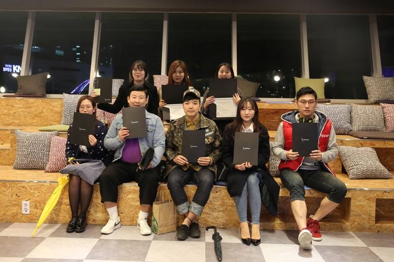 부산콘텐츠코리아랩 서포터즈 기자단 간담회 사진