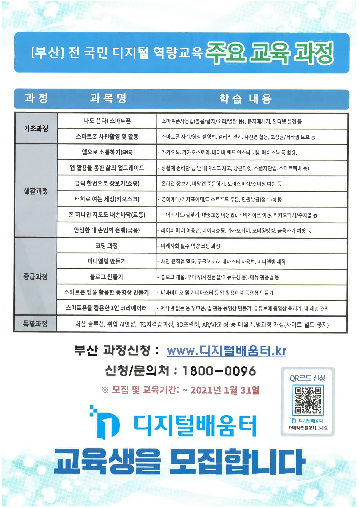 [부산광역시] 전 시민 디지털 역량강화 교육사업
