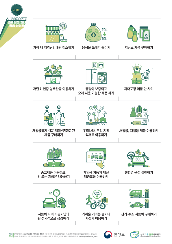 [환경부] 탄소중립 생활 실천 안내
