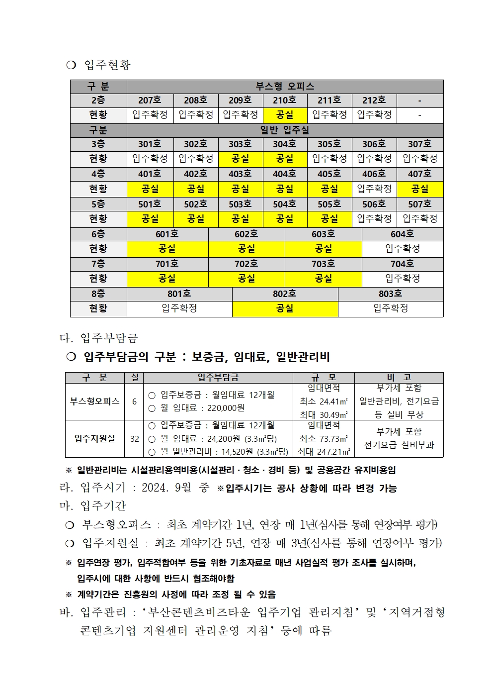 2024 부산콘텐츠비즈타운(기업지원센터) 입주기업 모집 공고(4차)
