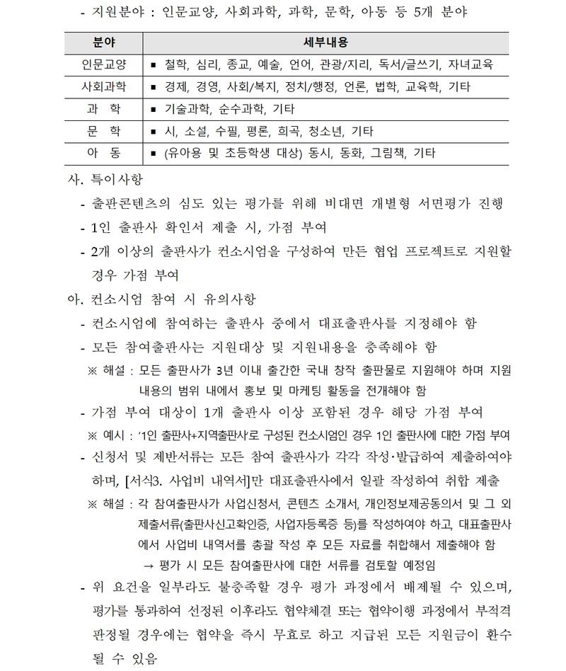 우수 출판 콘텐츠 마케팅지원 사업공고 (2025 지역출판콘텐츠 활성화 지원)	